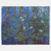 Claude Monet - Blue Water Lilies Fleece Deken (Voorkant (Horizontaal))