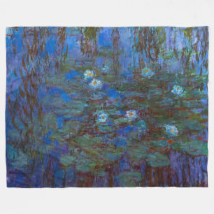 Claude Monet - Blue Water Lilies Fleece Deken