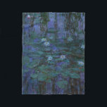 Claude Monet - Blue Water Lilies Fleece Deken<br><div class="desc">Claude Monet - Blue Water Lilies 1916 - 1919 Famous art schilderij.</div>