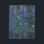 Claude Monet - Blue Water Lilies Fleece Deken<br><div class="desc">Claude Monet - Blue Water Lilies 1916 - 1919 Famous art schilderij.</div>