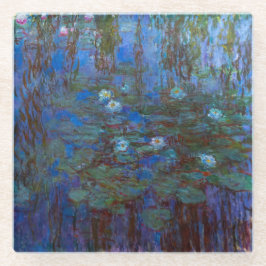 Claude Monet - Blue Water Lilies Glazen Onderzetter
