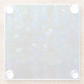 Claude Monet - Blue Water Lilies Glazen Onderzetter (Achterkant)