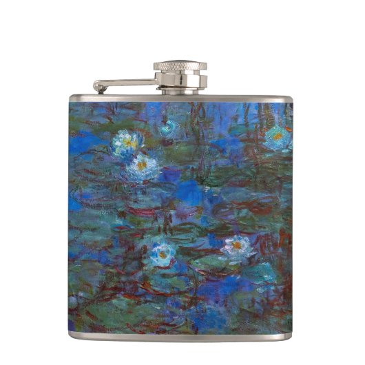 Claude Monet - Blue Water Lilies Heupfles (Voorkant)