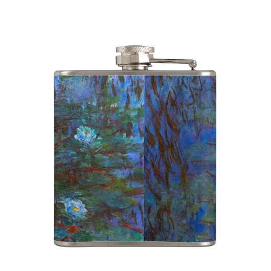 Claude Monet - Blue Water Lilies Heupfles (Achterkant)