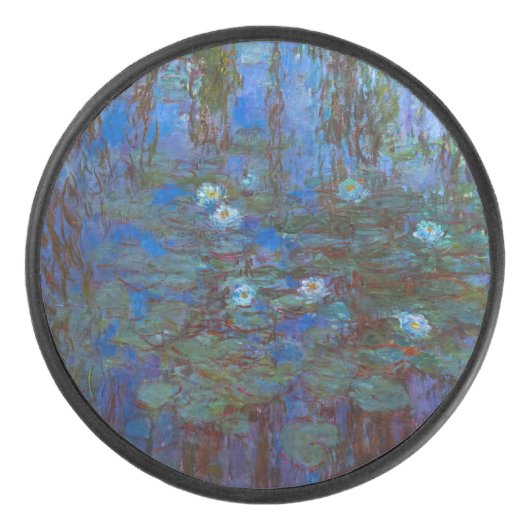 Claude Monet - Blue Water Lilies Hockey Puck (Voorkant)
