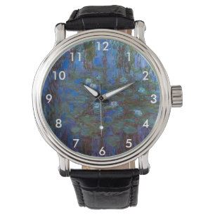 Claude Monet - Blue Water Lilies Horloge