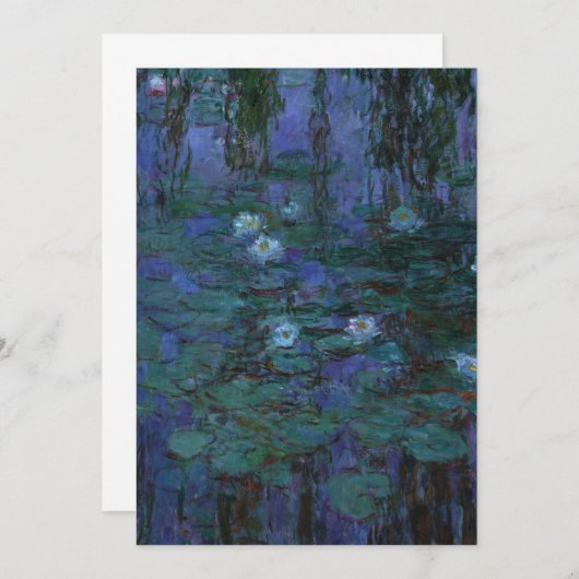 Claude Monet - Blue Water Lilies Kaart (Voorkant / Achterkant)