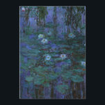 Claude Monet - Blue Water Lilies Kaart<br><div class="desc">Claude Monet - Blue Water Lilies (1916 - 1919)</div>