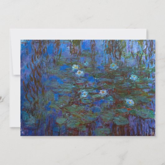 Claude Monet - Blue Water Lilies Kaart (Voorkant)