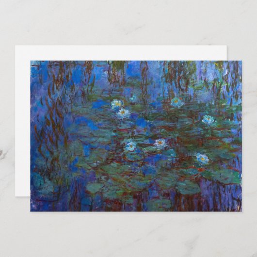Claude Monet - Blue Water Lilies Kaart (Voorkant / Achterkant)