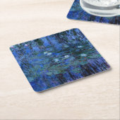 Claude Monet Blue Water Lilies Kartonnen Onderzetters (Schuin)