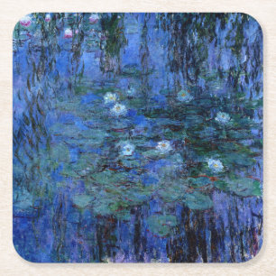 Claude Monet Blue Water Lilies Kartonnen Onderzetters