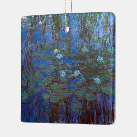 Claude Monet - Blue Water Lilies Keramisch Ornament (Links)