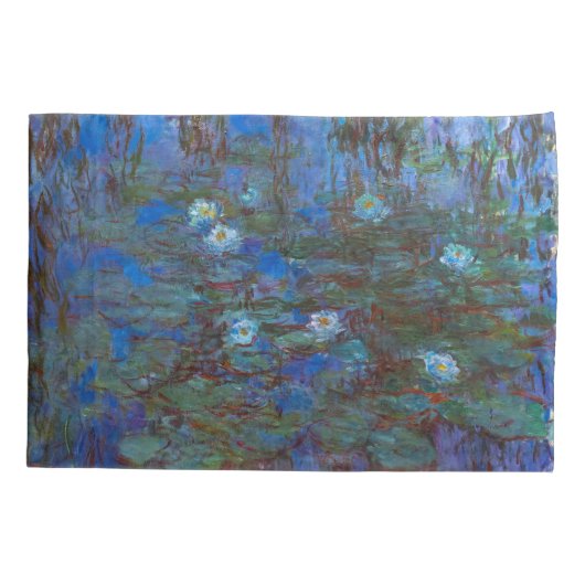 Claude Monet - Blue Water Lilies Kussensloop (Achterkant)