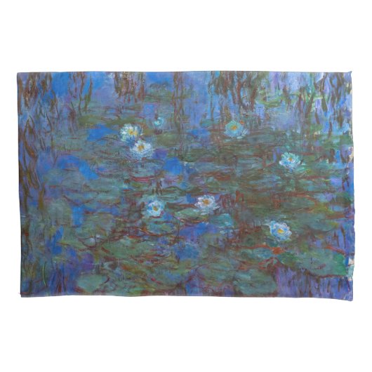 Claude Monet - Blue Water Lilies Kussensloop (Voorkant)