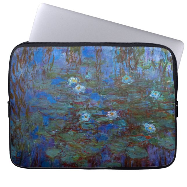 Claude Monet - Blue Water Lilies Laptop Sleeve (Voorkant)
