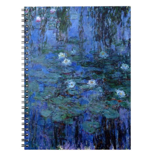 Claude Monet Blue Water Lilies Notitieboek (Voorkant)