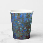 Claude Monet - Blue Water Lilies Papieren Bekers (Achterkant)