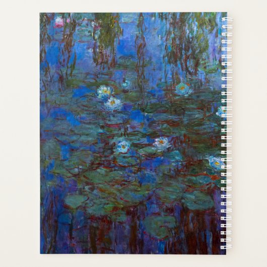 Claude Monet - Blue Water Lilies Planner (Achterkant)