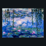 Claude Monet - Blue Water Lilies Poster<br><div class="desc">Datum: 1916 | Blauwe waterlilies (Nymphéas) van Claude Monet.</div>