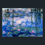 Claude Monet - Blue Water Lilies Poster<br><div class="desc">Datum: 1916 | Blauwe waterlilies (Nymphéas) van Claude Monet.</div>