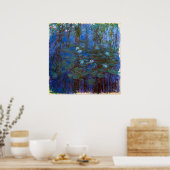 Claude Monet - Blue Water Lilies Poster (Keuken)