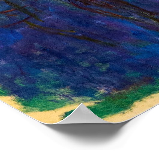 Claude Monet - Blue Water Lilies Poster (Hoek)