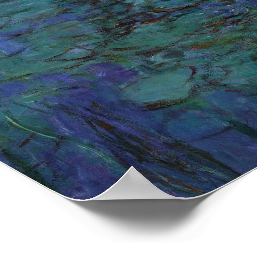 Claude Monet - Blue Water Lilies Poster (Hoek)