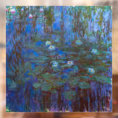 Claude Monet - Blue Water Lilies Raamsticker (Vel 2)