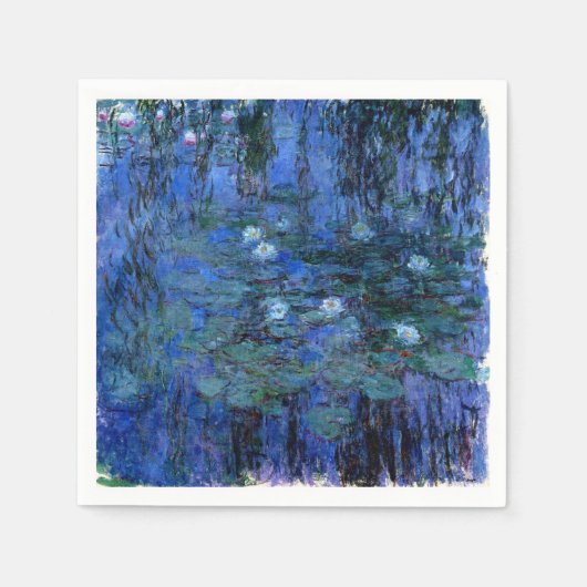 Claude Monet Blue Water Lilies Servetten (Voorkant)