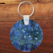 Claude Monet Blue Water Lilies Sleutelhanger (Voorkant)