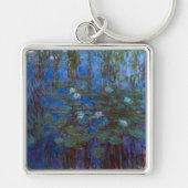 Claude Monet - Blue Water Lilies Sleutelhanger (Voorkant)