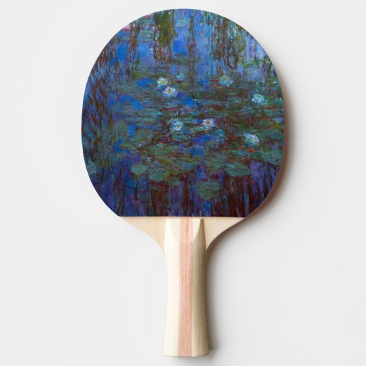 Claude Monet - Blue Water Lilies Tafeltennisbatje (Voorkant)