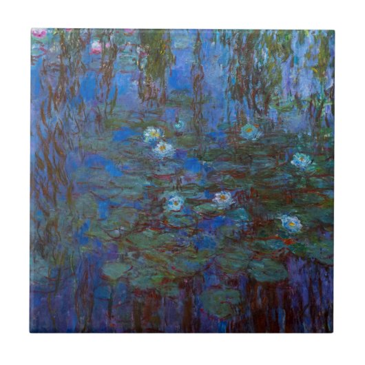 Claude Monet - Blue Water Lilies Tegeltje (Voorkant)