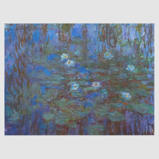 Claude Monet - Blue Water Lilies Tissuepapier (Voorkant)