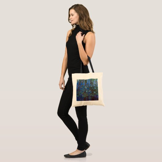 Claude Monet - Blue Water Lilies Tote Bag (Voorkant (model))