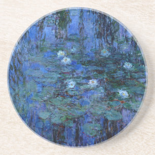Claude Monet Blue Water Lilies Zandsteen Onderzetter