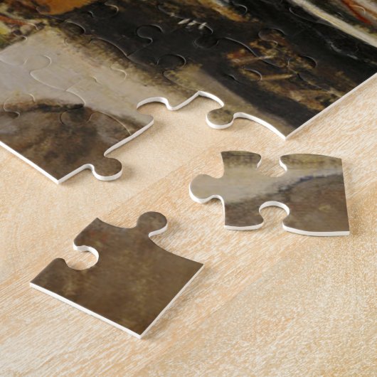 Claude Monet - Boat aan het strand van Etretat Legpuzzel (Zijkant)