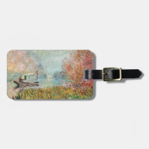 Claude Monet Boat Studio op de zegen Bagagelabel
