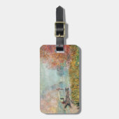Claude Monet | Boat Studio op de zegen Bagagelabel (Voorkant verticaal)