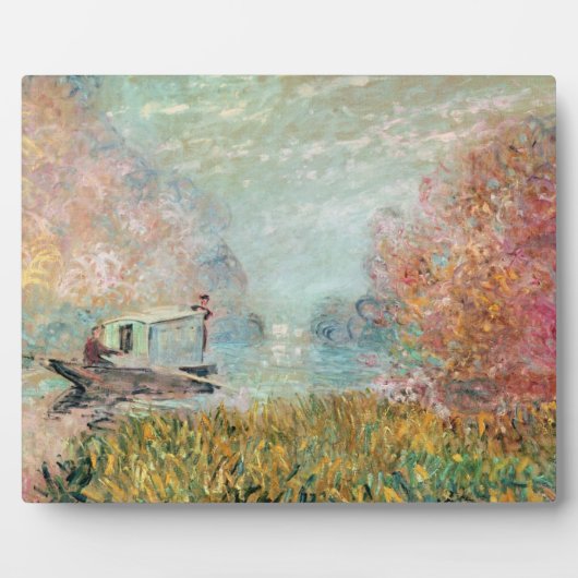 Claude Monet | Boat Studio op de zegen Fotoplaat (Voorkant)