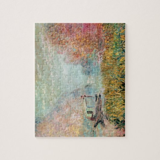 Claude Monet | Boat Studio op de zegen Legpuzzel (Verticaal)