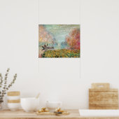 Claude Monet | Boat Studio op de zegen Poster (Keuken)