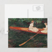 Claude Monet | Boating op de Epte Briefkaart (Voorkant / Achterkant)