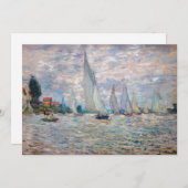 Claude Monet - Boats Regatta in Argenteuil Bedankkaart (Voorkant / Achterkant)