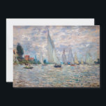 Claude Monet - Boats Regatta in Argenteuil Bedankkaart<br><div class="desc">The Boats Regatta at Argenteuil / Regate a Argenteuil - Claude Monet,  Oil on Canvas,  1874</div>