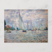 Claude Monet - Boats Regatta in Argenteuil Briefkaart (Voorkant)
