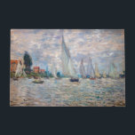 Claude Monet - Boats Regatta in Argenteuil Deurmat<br><div class="desc">The Boats Regatta at Argenteuil / Regate a Argenteuil - Claude Monet,  Oil on Canvas,  1874</div>