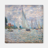 Claude Monet - Boats Regatta in Argenteuil Magneet (Voorkant)