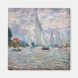 Claude Monet - Boats Regatta in Argenteuil Magneet
